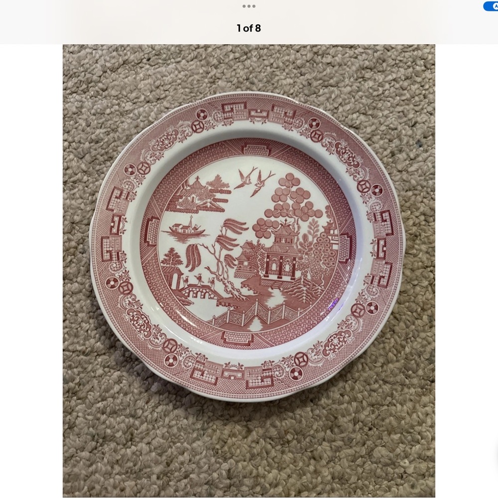Spode Georgian Series Plate in Red and White